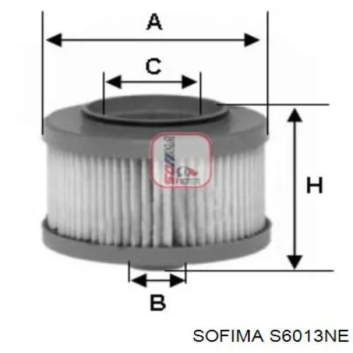 S6013NE Sofima топливный фильтр