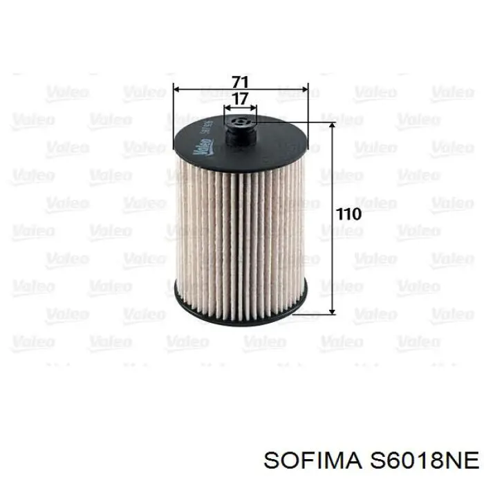 S 6018 NE Sofima топливный фильтр