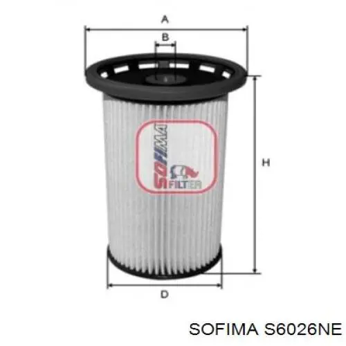 S 6026 NE Sofima топливный фильтр