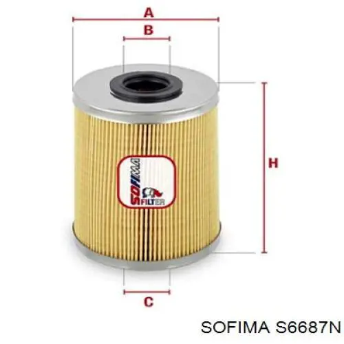 Фильтр тонкой очистки топлива Sofima S6687N цена, от 5.07 USD