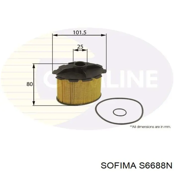 S6688N Sofima топливный фильтр