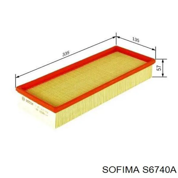 Купить S6740A Sofima Автомобильный фильтр воздуха