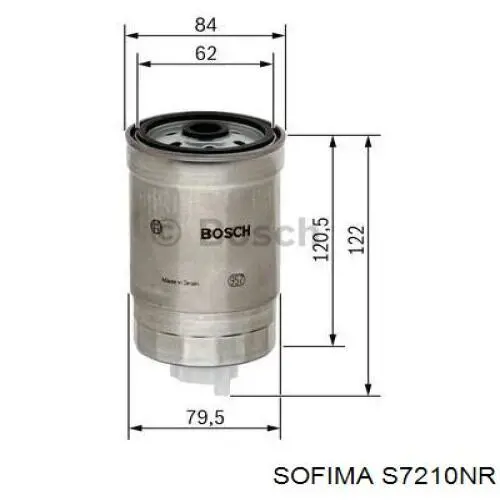 S7210NR Sofima топливный фильтр