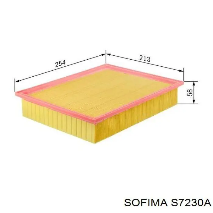 S7230A Sofima Воздушный фильтр двигателя