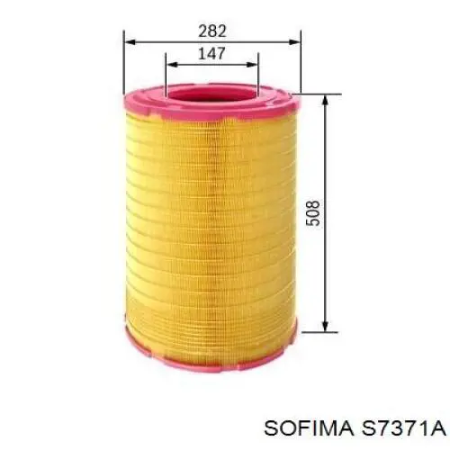Элемент воздушного фильтра Sofima S7371A цена, от 40.75 USD