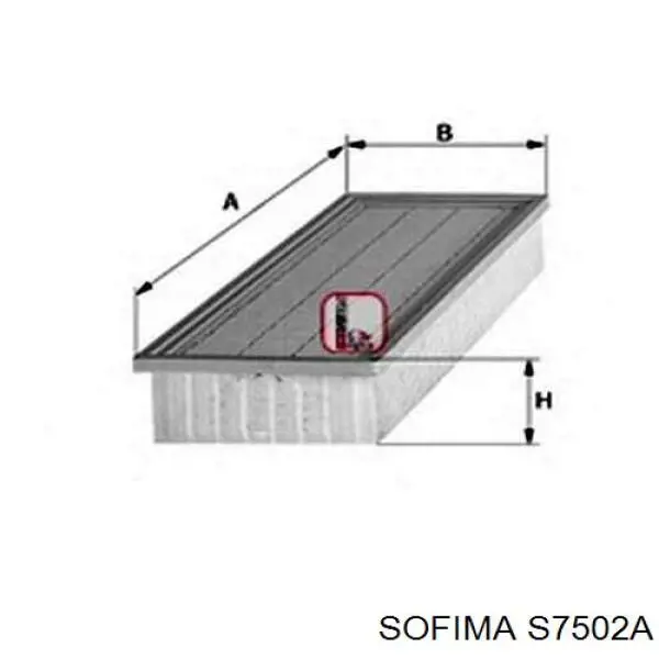 Воздушный фильтр S7502A Sofima