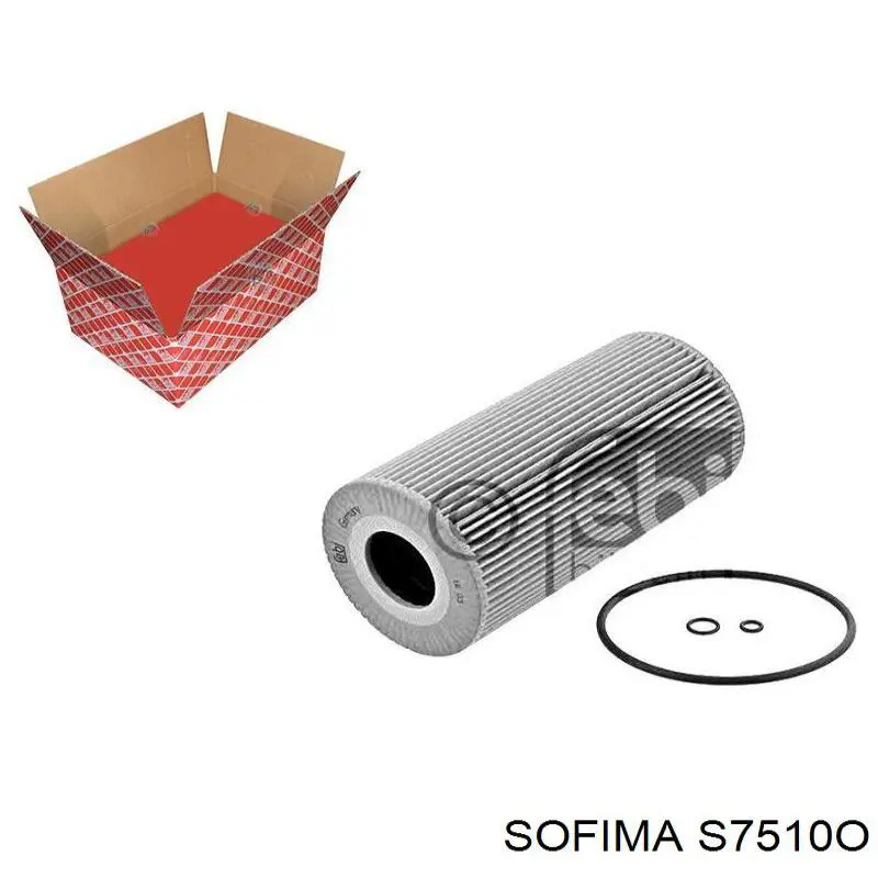 Масляный фильтр S7510O Sofima