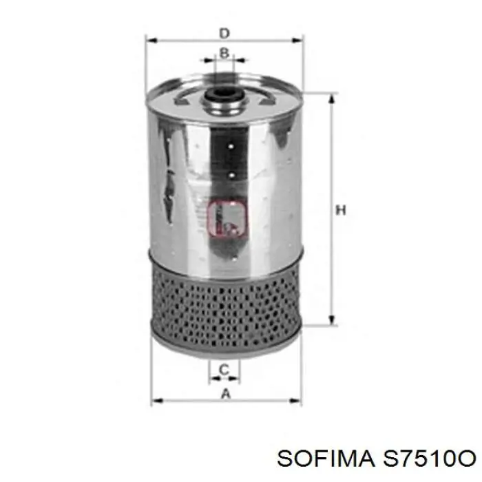 S 7510 O Sofima масляный фильтр