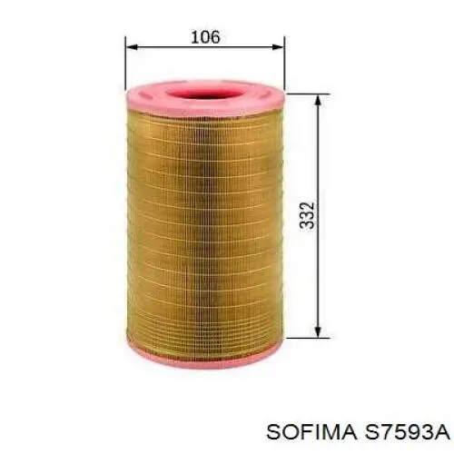 Купить S7593A Sofima Автомобильный фильтр воздуха