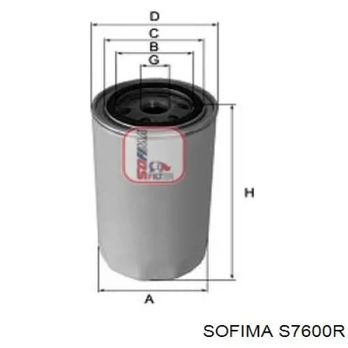 Масляный фильтр S7600R Sofima