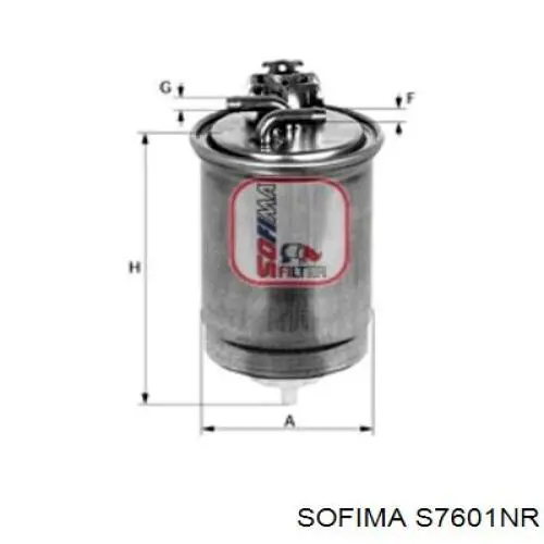 Filtro combustible S7601NR Sofima