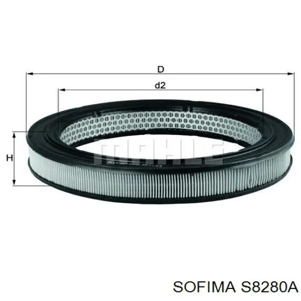 Воздушный фильтр S8280A Sofima