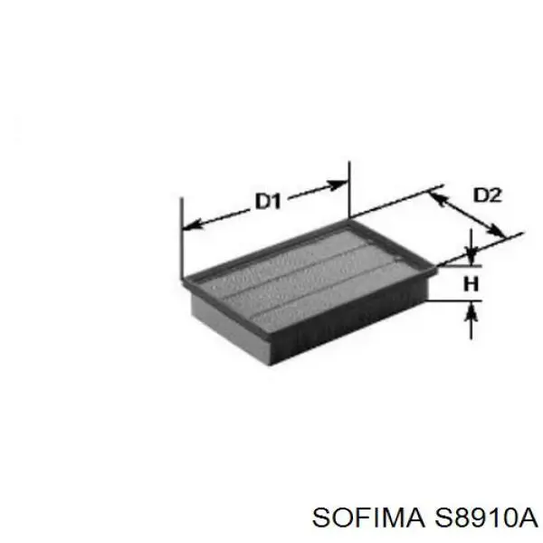 S8910A Sofima Воздушный фильтр двигателя