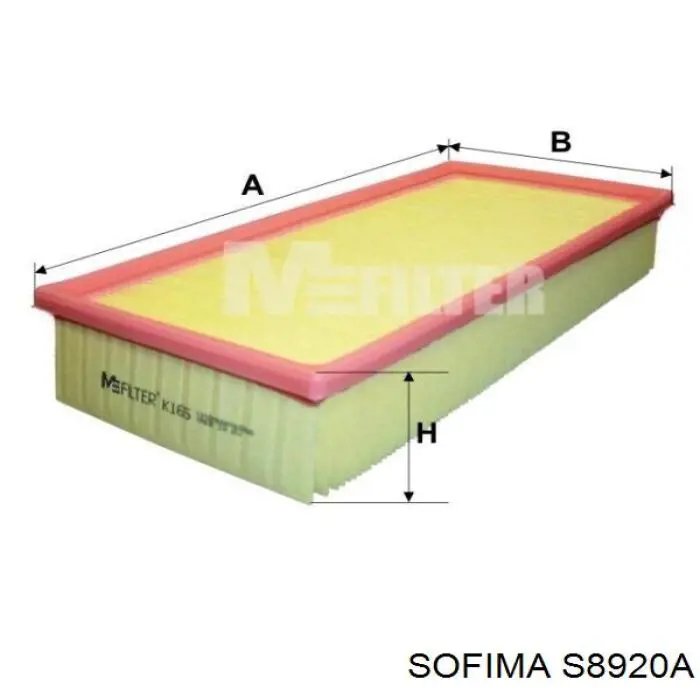 S8920A Sofima воздушный фильтр