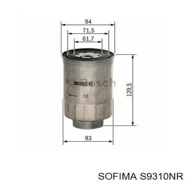 Купить S9310NR Sofima Фильтр-отстойник топлива грубой очистки