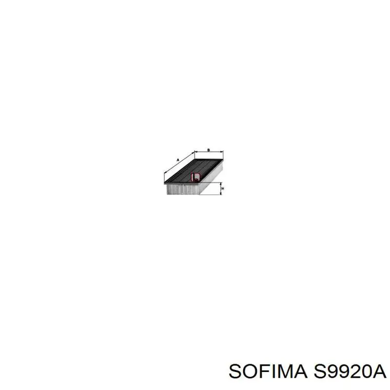 Воздушный фильтр S9920A Sofima