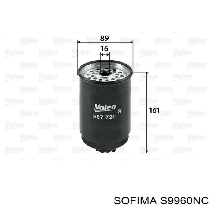 Фильтр тонкой очистки топлива Sofima S9960NC цена, от 10.87 USD