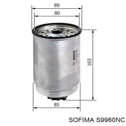 Купить S9960NC Sofima Фильтр-отстойник топлива грубой очистки