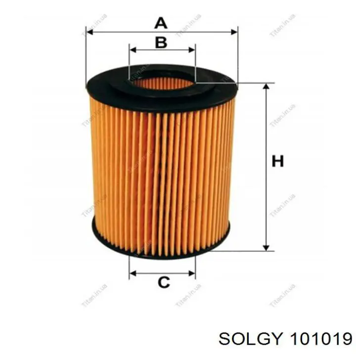Filtro de óleo Solgy 101019