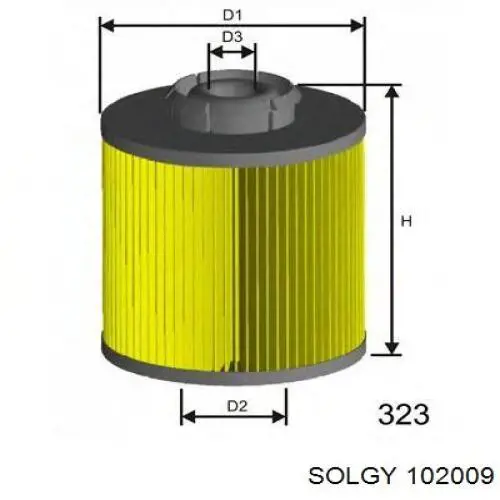 Топливный фильтр 102009 Solgy