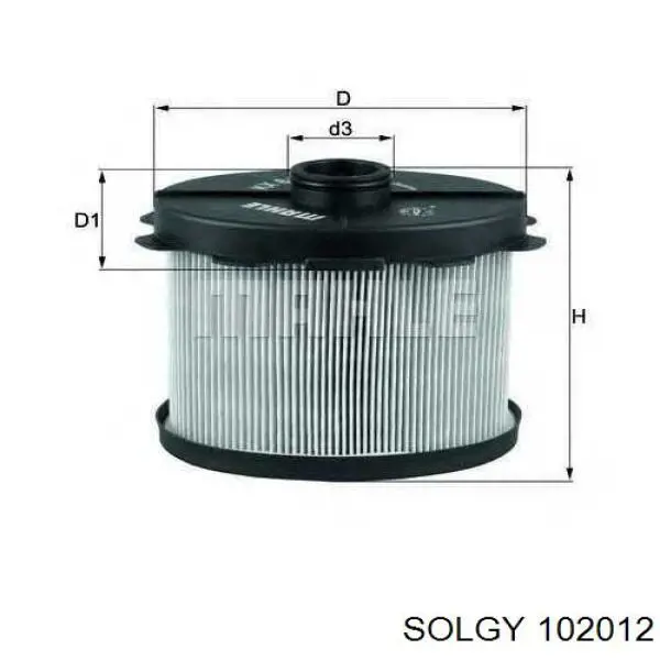 102012 Solgy Фильтр топлива