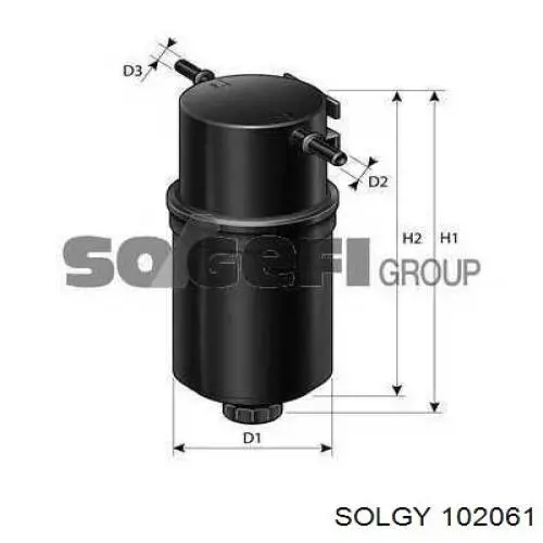Фильтр тонкой очистки топлива Solgy 102061 цена, от 14.51 USD
