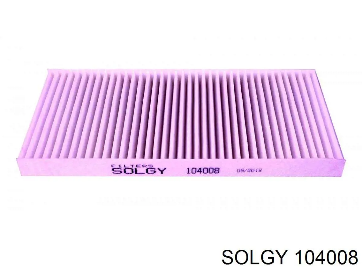 Фильтр салона 104008 Solgy
