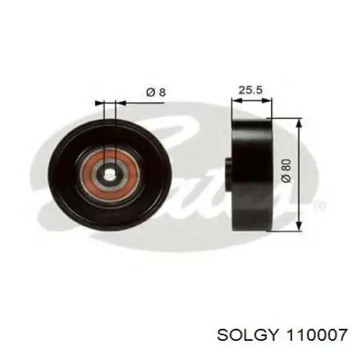 Купить 110007 Solgy Натяжной ролик