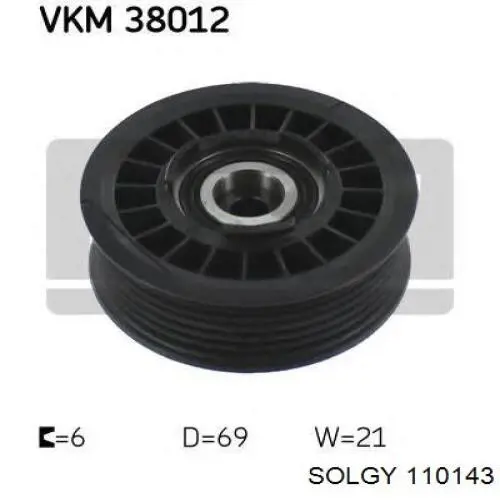 Паразитный ролик приводного ремня Solgy 110143 цена, от 9.26 USD