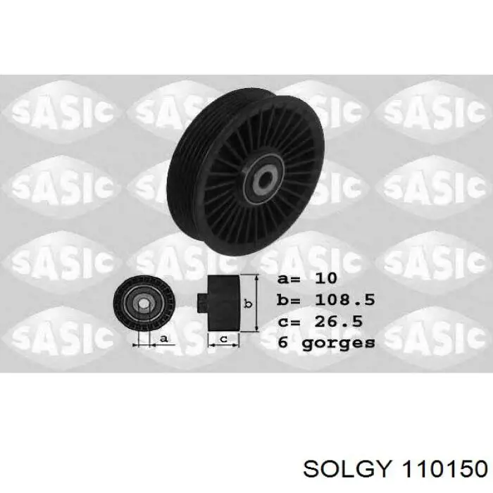 Паразитный ролик приводного ремня Solgy 110150 цена, от 9.85 USD