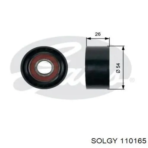 110165 Solgy Ролик приводного ремня, паразитный