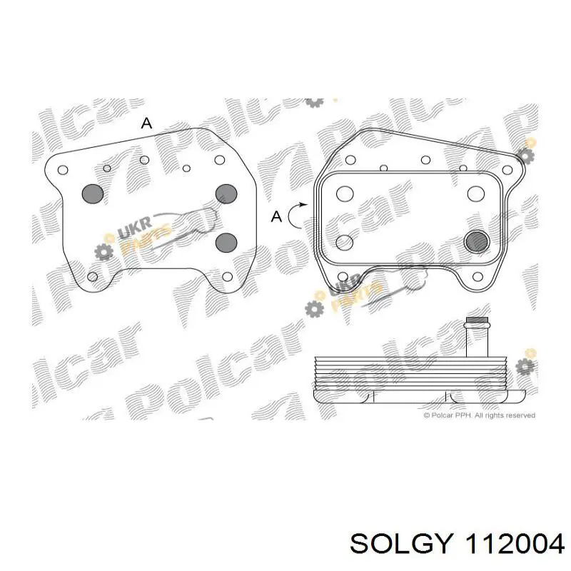 Купить 112004 Solgy Масляный радиатор охлаждения АКПП