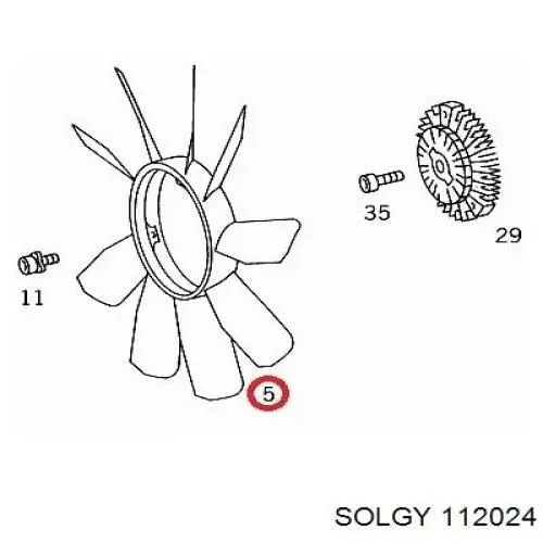 Диффузор радиатора охлаждения Solgy 112024 цена, от 31.38 USD