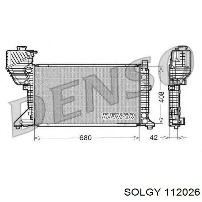 Купить 112026 Solgy Радиатор водяной
