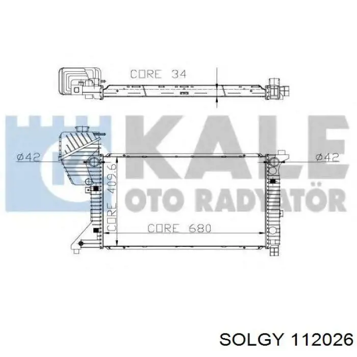 112026 Solgy Радиатор основной