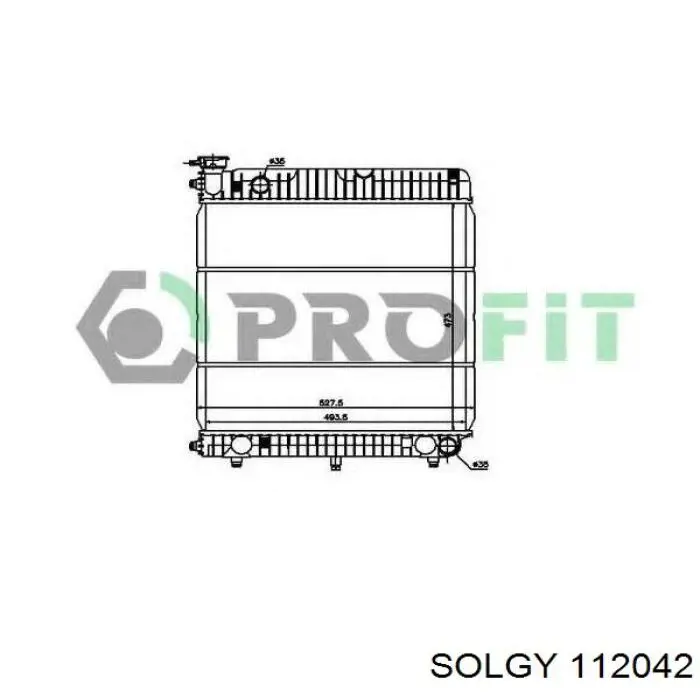 Радиатор 112042 Solgy