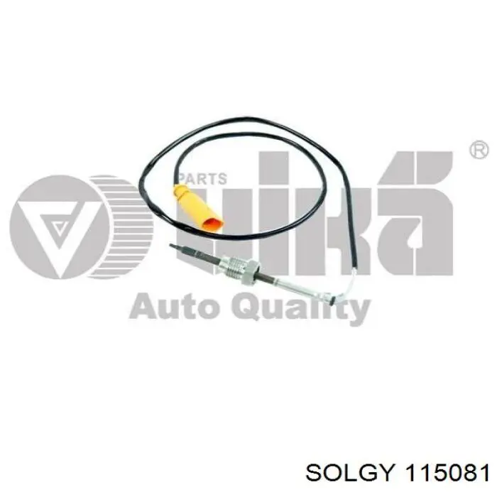 Sensor de temperatura, gas de escape, después de Filtro hollín/partículas 115081 Solgy