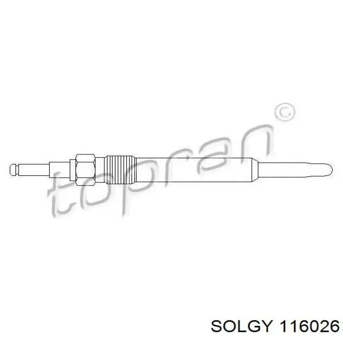 Свечи накала Solgy 116026 цена, от 4.03 USD