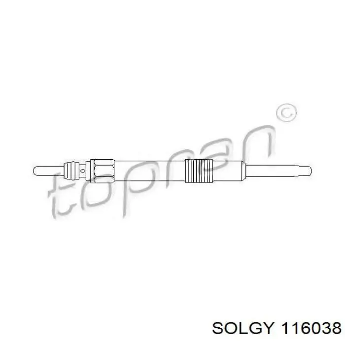 Свечи накала Solgy 116038 цена, от 4.72 USD