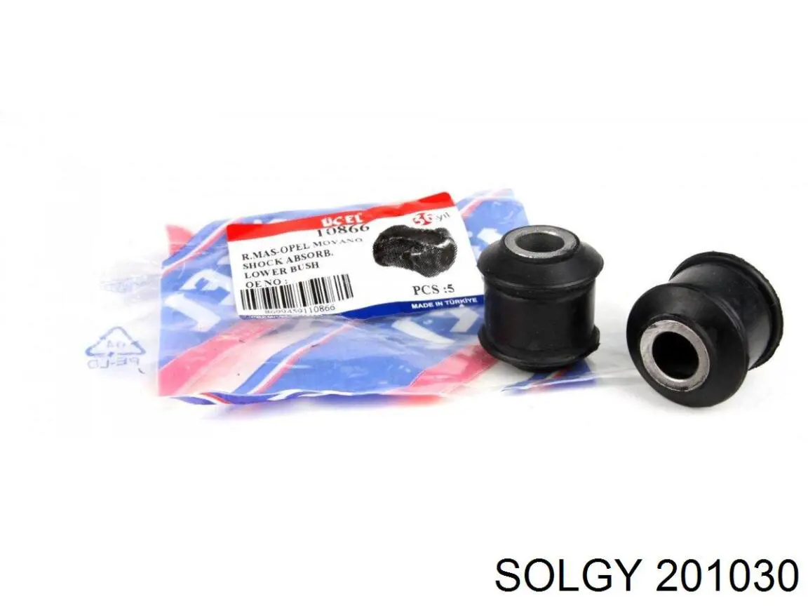 Сайлентблок амортизатора переднего 201030 Solgy