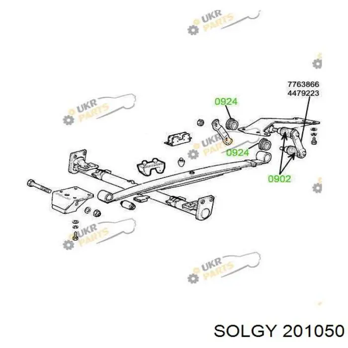 Купить 201050 Solgy Сайлентблок серьги рессоры