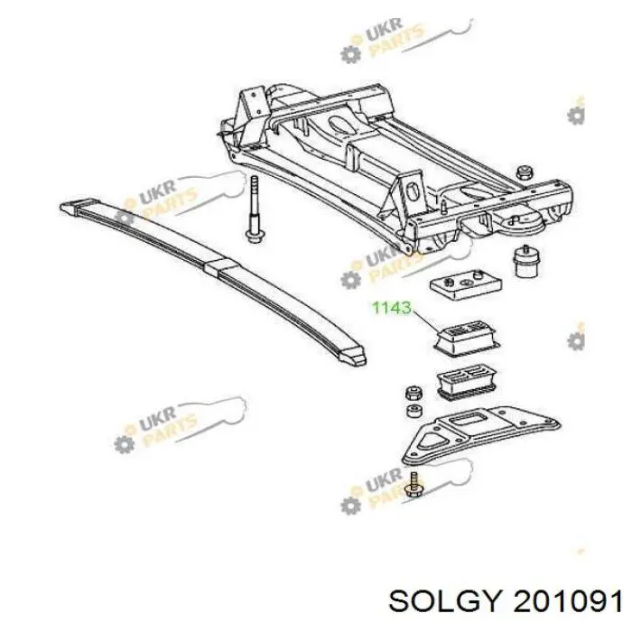 201091 Solgy Отбойник передней рессоры