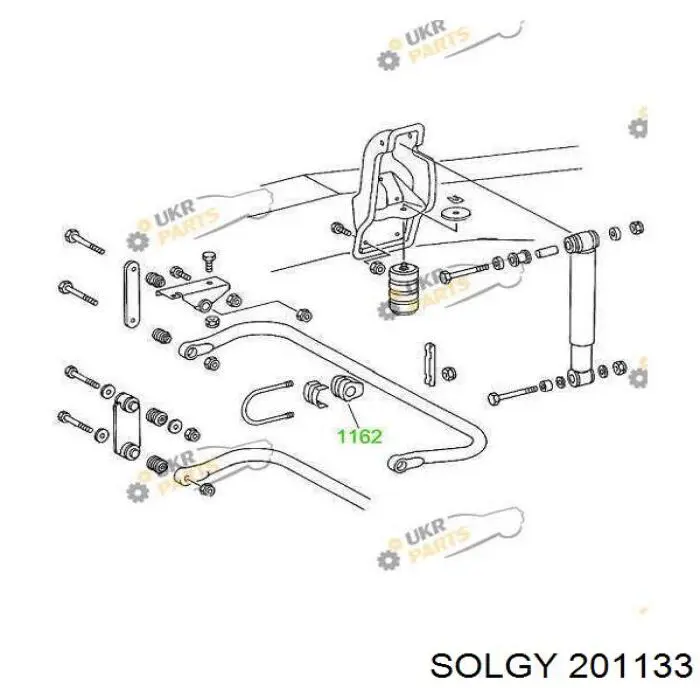 Втулка переднего стабилизатора Solgy 201133 цена, от 2.51 USD