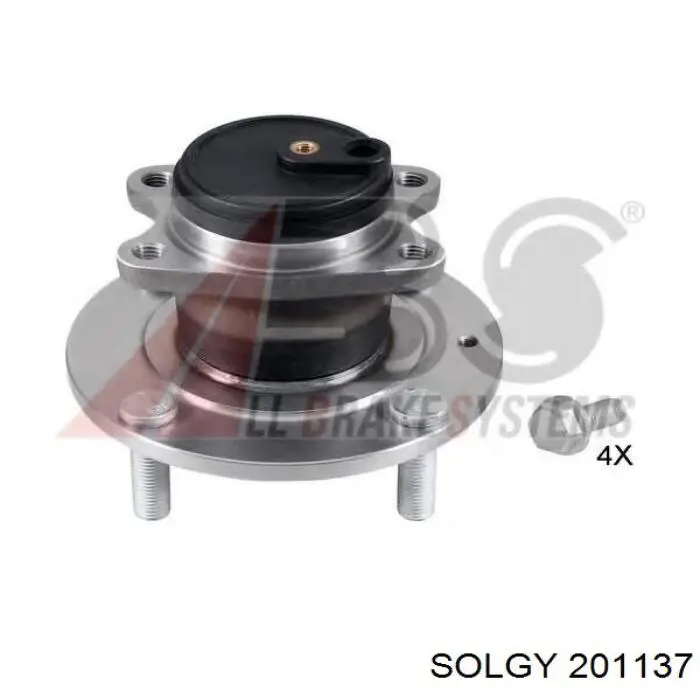 201137 Solgy ремкомплект суппорта тормозного переднего