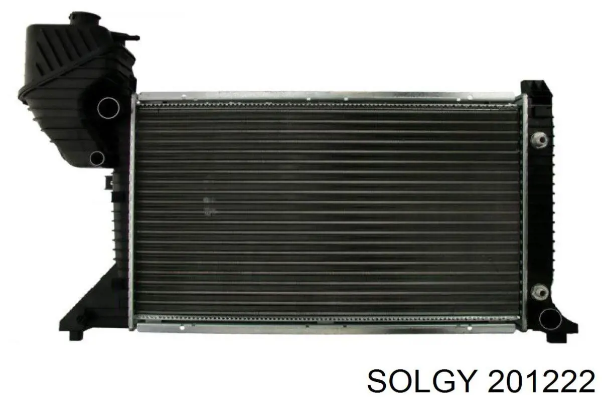 201222 Solgy Подушка радиатора охлаждения, нижняя