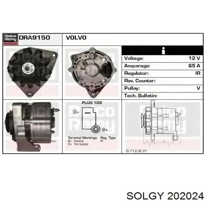 202024 Solgy Стойка переднего стабилизатора
