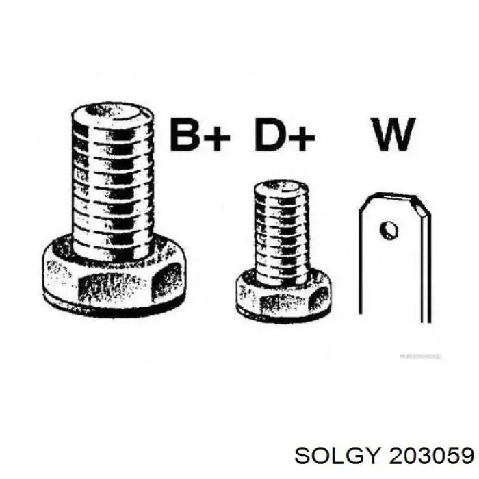 203059 Solgy Палец шаровой нижний