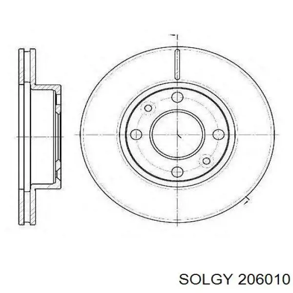 Рулевой наконечник 206010 Solgy