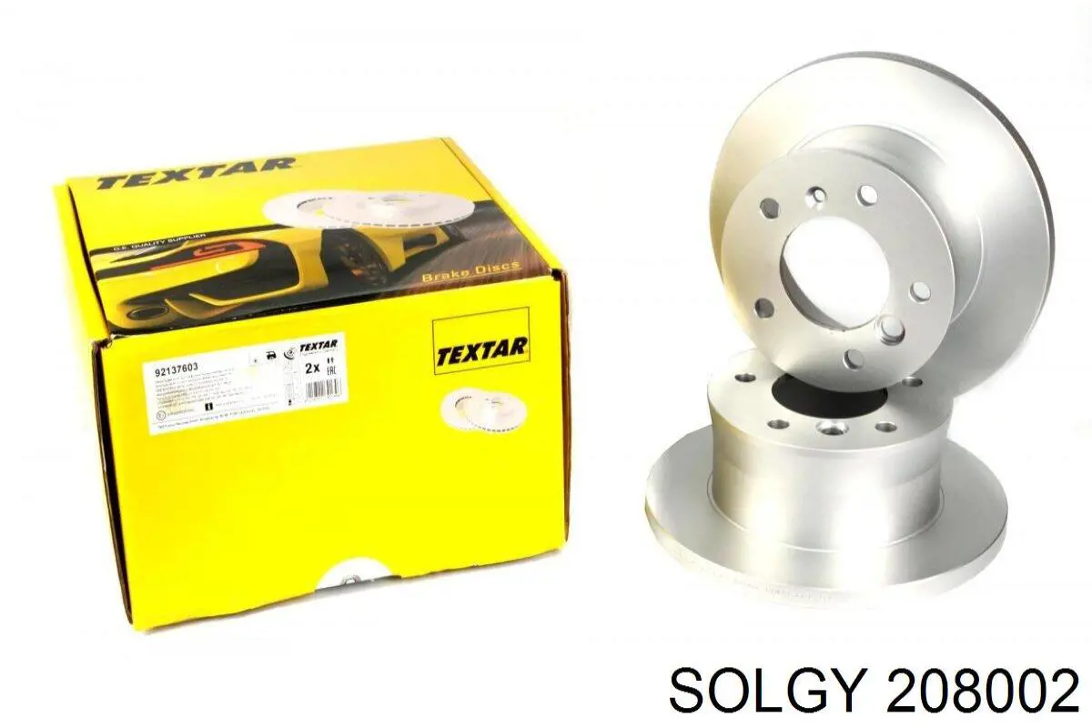 Тормозные диски 208002 Solgy