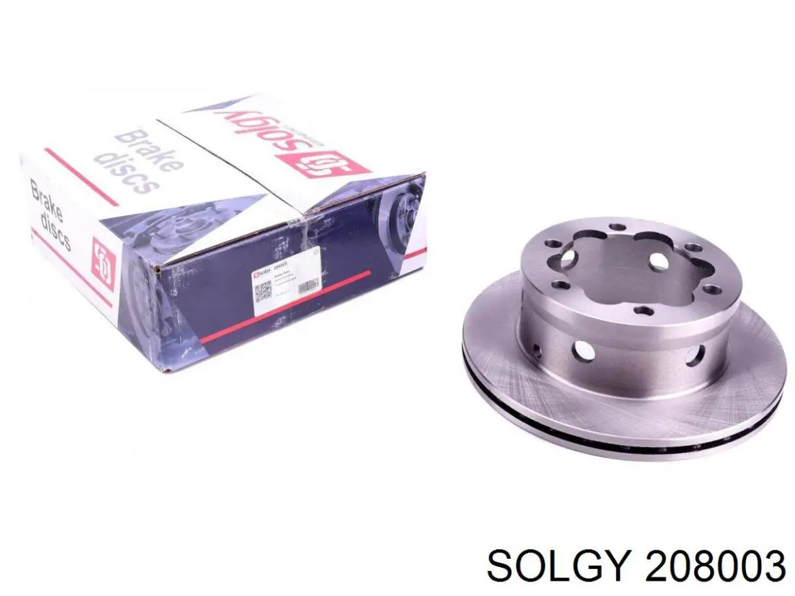 208003 Solgy disco do freio traseiro